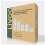 Set de 5 bocaux de conservation - LIVOO - MEN399 - 450 ml - Verre borosciliate - Couvercle en silicone et verre