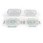 5 L - Verre borosciliate - Couvercle en plastique - Emboîtables