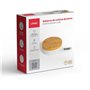 Balance de cuisine dynamo - LIVOO - DOM466 - Plateau bambou - Sans pile ni chargement - Max. 5 kg - 4 unités de mesure - Ecran L