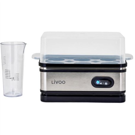 Cuiseur a oeufs - LIVOO - DOC290 - 400W - 6 oeufs - Acier inoxydable - Maintien au chaud - Support a oeufs