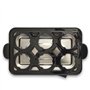 Cuiseur a oeufs - LIVOO - DOC290 - 400W - 6 oeufs - Acier inoxydable - Maintien au chaud - Support a oeufs, couvercle et verre d