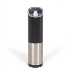 Moulin a épices - LIVOO - GS161 - 80 ml - Moulure réglable - LED bleue - Par gravité rechargeable