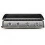 Livoo - Plancha DOC297-4 brûleurs de 10kW en acier inoxydable