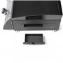 Livoo - Plancha DOC297-4 brûleurs de 10kW en acier inoxydable, surface cuisson 76x36cm, 12 personnes, plaque 3,5 mm, butane et p