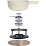 Service a fondue tradition - LIVOO - MEN426C - 2,6L - 6 personnes - Fonte émaillée - 6 fourchettes - Caquelon compatible tous fe