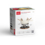 Service a fondue tradition - LIVOO - MEN426C - 2,6L - 6 personnes - Fonte émaillée - 6 fourchettes - Caquelon compatible tous fe