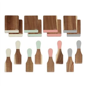 Livoo Set 8 spatules + 8 planchettes bois - MEN427