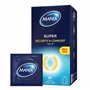 Manix Super : Boite de 24 Préservatifs Classiques en latex / Préservatifs pour Homme Lubrifiés et Fins de Taille Standard / Diam