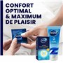 Manix Super : Boite de 24 Préservatifs Classiques en latex / Préservatifs pour Homme Lubrifiés et Fins de Taille Standard / Diam