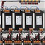 Wago - Lot de 5 bornes de raccordement S221 Compact - Connexion rapide - 5 conducteurs avec leviers 4mm² - Orange