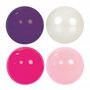 LUDI - Sac de 60 balles Roses Souples en Plastique Anti-écrasement. A partir de 6 Mois. Balles à Lancer