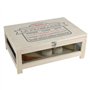COOK CONCEPT Totally Addict KA2362 Cave à fromage avec plateau de service Bois et acier inoxydable Beige et noir H15 x 27 x 39 c