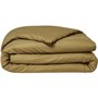 Parure de lit - TODAY - 220 x 240 cm - Coton bio - Bronze - 2 taies d'oreillers incluses