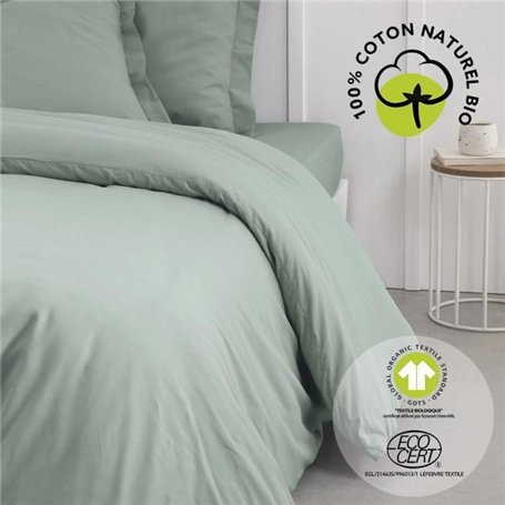 Parure de lit - TODAY - 220 x 240 cm - Coton 100% - Organic - Certifié GOTS et oeko-Tex