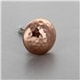 G Decor Lot de 8 boutons de porte en cuivre martelé, pour tiroirs de placards, style bohème, finition vintage