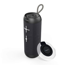 Blaupunkt - MP1900-133 -Set Enceinte Etanche et Chargeur Induction - Compatible Bluetooth - 14 W - Noir