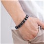 ZENSE - Gourmette chaîne de moto homme acier inoxydable noire vintage ZB0357