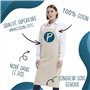 Planetee Tablier de cuisine Mamie Irremplaçable | Cadeau Fête des Grands-Mères Mamie Cuisinière Vêtement Blouse de protection Ba