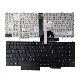 PCPARTSTORE Clavier Azerty Français pour Lenovo Thinkpad P50 P51 P70 P71
