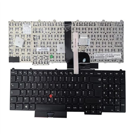 PCPARTSTORE Clavier Azerty Français pour Lenovo Thinkpad P50 P51 P70 P71