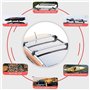 ZXHHXEB Voiture Toit Étagère,pour BMW 5er F11 Touring Estate 2011-2016 Aluminium Croix Barres Balustrade Transporteur, Charger T