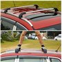 ZXHHXEB Voiture Toit Étagère,pour BMW 5er F11 Touring Estate 2011-2016 Aluminium Croix Barres Balustrade Transporteur, Charger T