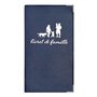 CDCT Etui livret de Famille Bleu Scintillant Fabrication Française Porte Documents Officiels Mariage Naissance
