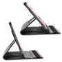 ebestStar - Coque pour Samsung Galaxy Tab A9+ (2023) SM-X210, Etui Rotatif 360, Housse Protection PU Cuir, Gris + Verre Trempé