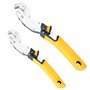 Fishtec Lot de 2 Pince Multiprise 13-24 mm - 10-19 mm Jaune