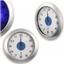 Fishtec - Horloge Murale Lumineuse - Radio-Pilotée - 4 LED Bleues - Détecteur d'Obscurité - 3 Modes d'Eclairage : Permanent/Désa