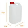 Linxor - Bidon en Plastique (PEHD) pour Usage Alimentaire avec Bouchon - 5L