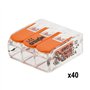 WAGO - Malette de 80 bornes de connexion S222 2, 3, et 5 entrées pour fils souples et rigides