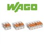 WAGO - Malette de 80 bornes de connexion S222 2, 3, et 5 entrées pour fils souples et rigides
