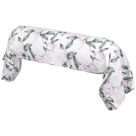 Linnea Taie de traversin 200x43 cm Percale 100% Coton Magnolia Vert Sauge
