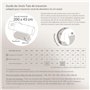 Linnea Taie de traversin 200x43 cm Percale 100% Coton Magnolia Vert Sauge