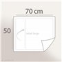Linnea Taie d'oreiller Volants Plats 50x70 cm Percale MANOIR Jaune Moutarde