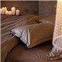 Linnea Taie d'oreiller Volants Plats 50x70 cm Percale MANOIR Jaune Moutarde