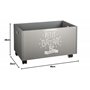 Coffre de Rangement à roulettes Kids - 48 x H. 28 cm - Gris