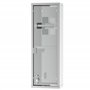 kleankin Armoire à Pharmacie 2 étagères 3 Niveaux 20L x 12l x 58H cm Porte Verre trempé Symbole Croix Acier INOX.