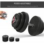 HOMCOM Ensemble d'haltères Courtes Total 36 Kg - Dumbbell Paires -Poids réglable - Barres incluses - Entraînement Musculaire & h