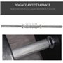 HOMCOM Ensemble d'haltères Courtes Total 36 Kg - Dumbbell Paires -Poids réglable - Barres incluses - Entraînement Musculaire & h