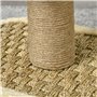PawHut Arbre à Chat en Cercle avec griffoir en Jute et Jouet de Souris Coussin en Peluche Doux en Panneaux de Particules 40 x 30