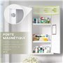kleankin Armoire à Pharmacie Armoire à médicaments Murale 2 étagères 3 Niveaux avec Porte aimantée métal 30 x 12 x 60 cm Blanc