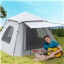 Outsunny Tente de Camping Tente Pop up avec Porche légère 2-3 pers. Tente dôme étanche légère ventilée Facile à Monter Crochet d