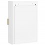 kleankin Armoire Murale de Salle de Bain- Meuble de Rangement - avec étagère réglable - dim. 40L x 15l x 60H cm Blanc