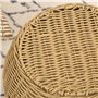 PawHut Niche pour Chat lit pour Chat Panier Chat masion de Chat en résine tresée Imitation rotin Coussin Doux Ø 40 x 30 cm Marro