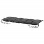 Outsunny Coussin d'assise pour Banc de Jardin Rembourrage épais 100 x 40 x 10 cm, Gris foncé