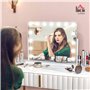 Miroir Coiffeuse avec 14 LED dimmables