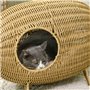 PawHut Niche pour Chat lit pour Chat Panier Chat masion de Chat en résine tresée Imitation rotin Grotte à Chats Grand Confort di