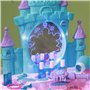 AIYAPLAY Ensemble de Coiffeuse pour Enfants 18 PCS avec Miroir et Tabouret, Table de Maquillage Design château avec lumière, Mus